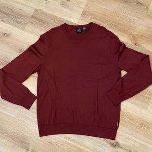 Armani Exchange Maroon crewneck sweater size XL